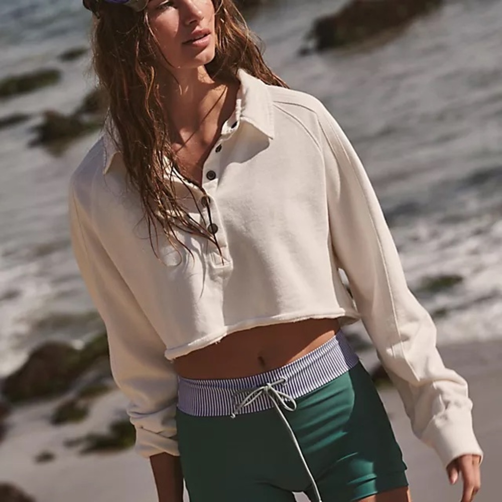 Free People Cropped Pullover